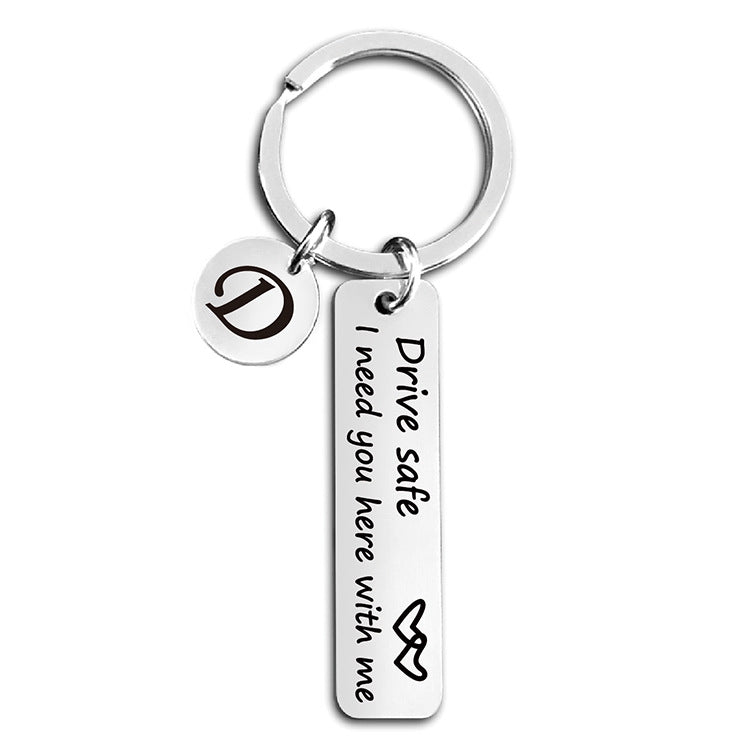 Wholesale Stainless Steel Love Driving Keychain